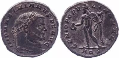 Roman Empire Follis, Maximianus (286-305) - Genio Populi Romani - Aquileia