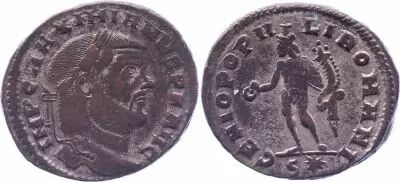 Roman Empire Follis, Maximianus (286-305) - Genio Populi Romani - Lyons