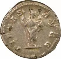 Roman Empire Fulvia Plautilla - Silver Denarius, Standing Pietas - 203 Rome