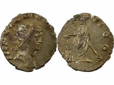 Roman Empire Gallienus - Antoninianus, Emperor Sacrificing - 259 Mediolanum