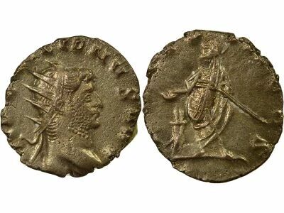 Roman Empire Gallienus - Antoninianus, Emperor Sacrificing - 259 Mediolanum