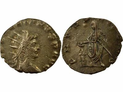 Roman Empire Gallienus - Antoninianus, Emperor Sacrificing - 259 Mediolanum
