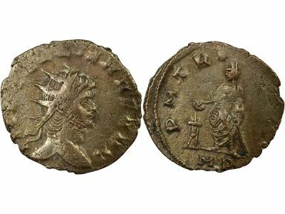 Roman Empire Gallienus - Antoninianus, Emperor Sacrificing - 259 Mediolanum