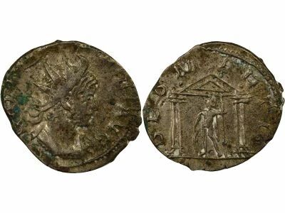Roman Empire Gallienus - Antoninianus, Mars Temple - 259 / 260 Trier