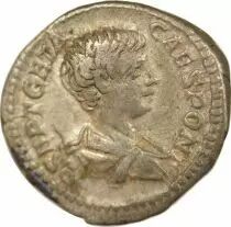 Roman Empire Geta - Silver Denarius, Nobilitas - 199 Rome