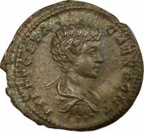 Roman Empire Geta - Silver Denarius, Securitas - 202 Rome