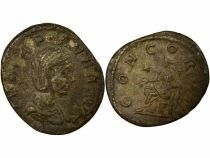 Roman Empire Julia Cornelia Paula - Denarius, Seated Concordia - 220 Rome