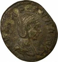 Roman Empire Julia Cornelia Paula - Denarius, Seated Concordia - 220 Rome