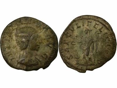 Roman Empire Julia Maesa - Denarius, Felicitas - 220 / 222 Rome
