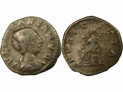 Roman Empire Julia Maesa - Denarius, Pudicitia - 222 Rome