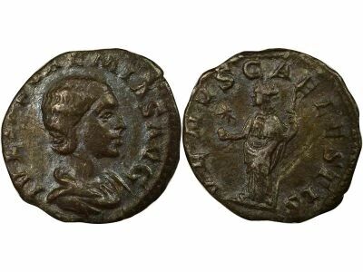 Roman Empire Julia Soaemias - Denarius, Stadning Venus - 220 / 222 Rome