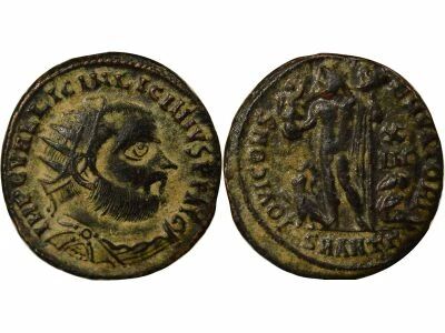 Roman Empire Licinius I - Antoninianus, Jupiter & Captive - 321 / 323 Antioch