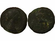 Roman Empire Lucilla - Sestertius, Fecunditas - 166 / 169 Rome