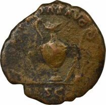 Roman Empire Marcus Aurelius - As, Pontifical Instruments - 142 Rome