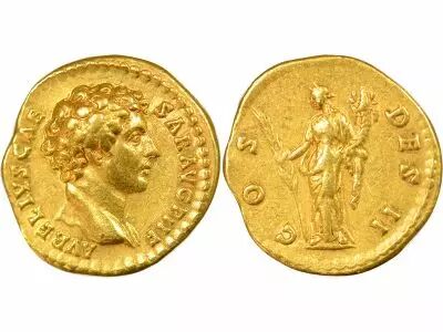 Roman Empire Marcus Aurelius - Gold Aureus, Hilaritas - 140 / 144 Rome