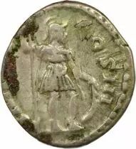 Roman Empire Marcus Aurelius - Silver Denarius, Standing Mars - 172 Rome