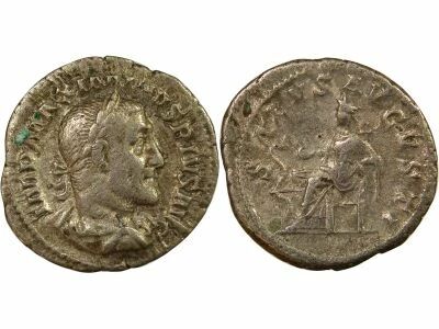 Roman Empire Maximinus Thrax - Denarius, Salus - 235 / 236 Rome