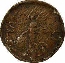 Roman Empire Nero - As, Victoria - 66 Lugdunum