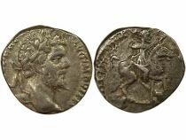 Roman Empire Septimus Severus - Silver Denarius, Emperor on Horseback - 197 Laodicea ad Mare