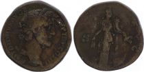 Roman Empire Sestertius,  Antoninus Pius - 142 Rome - ANNONA AVG - F