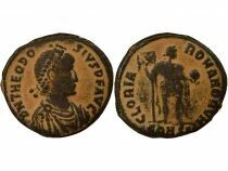 Roman Empire Theodosius I - Maiorina, Standing Emperor - 392 / 395 Constantinople