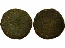 Roman Empire Tiberius - As, Altar of Gauls - 12 / 14 Lugdunum