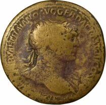 Roman Empire Trajan - Sestertius, Victory over the Dacians - 105 Rome