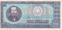 Romania 100 Lei - Nicolae Balcescu - 1966 - P.97