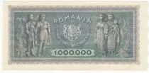 Romania 1000000 Lei 1947 - Trajan and Decebal - Farmers, women and child