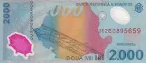 Romania 2000 Lei - Sun Eclipse - Polymer - 1999 - Letter E - P.111a