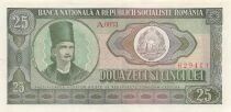 Romania 25 Lei - Tudor Vladimirescu - 1966 - P.95