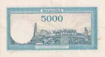 Romania 5000 Lei - Trajan & Decebal - 25-08-1945 - Serial  D.7 - P.56