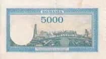 Romania 5000 Lei - Trajan & Decebal - 28-09-1943 - Serial N.1 - P.55