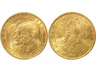 Romania Michel I - 20 Gold Lei, Lib. of the North Ardeal - 1944 Bucarest