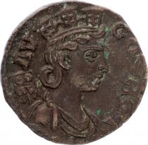 Rome - Provinces 1 As, Alexandria (Troade) - Tyche, Eagle head at right (250-268)