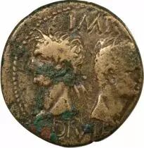 Rome - Provinces Gallia Narbonensis - Augustus & Agrippa - Dupondius - 20 BC / 10 Nemausus