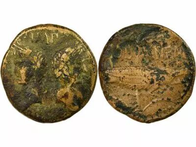 Rome - Provinces Gallia Narbonensis - Augustus & Agrippa - Dupondius - 9 / 3 BC Nemausus