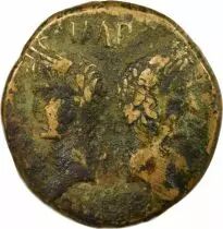 Rome - Provinces Gallia Narbonensis - Augustus & Agrippa - Dupondius - 9 / 3 BC Nemausus