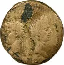 Rome - Provinces Gallia Narbonensis - Augustus & Agrippa - Dupondius - 9 / 3 BC Nemausus