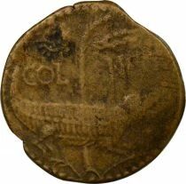 Rome - Provinces Gallia Narbonensis, Augustus & Agrippa - Dupondius, 3rd Type - 8 / 3 BC Nemausus