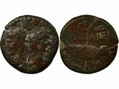 Rome - Provinces Gaule Narbonnaise, Auguste & Agrippa - Dupondius, 4e Type - 9 / 15 N�mes