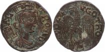 Rome (Provinces) 1 As, Alexandria (Troade) - Tyche, Eagle head at left (250-268)