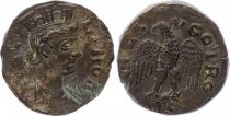 Rome (Provinces) 1 As, Alexandria (Troade) - Tyche, Eagle head at left (250-268)