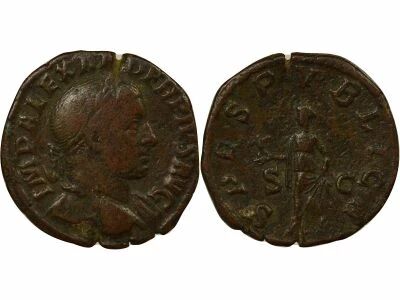 Rome Empire Alexandre S�v�re - Sesterce, L\'Esp�rance - 232 Rome