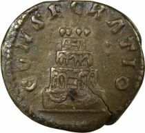 Rome Empire Antonin le Pieux - Denier Argent, B&ucirc;cher Fun&eacute;raire - 161 Rome