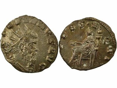 Rome Empire Aur�olus - Antoninien, Fides assise - 268 Milan