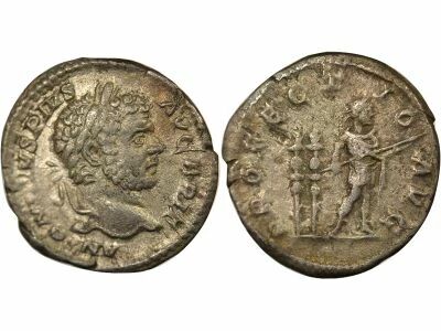 Rome Empire Caracalla - Denier Argent, Empereur & Enseignes - 213 Rome