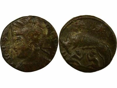 Rome Empire Comm�moration de Rome - Nummus, Louve - 330 / 340
