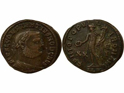 Rome Empire Constance I Chlore - AE, G�nie du Peuple Romain - 301 Alexandrie