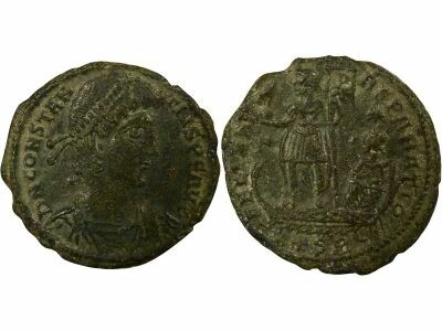 Rome Empire Constance II - Maiorina, Gal�re & Empereur - 350 / 355 Thessalonique